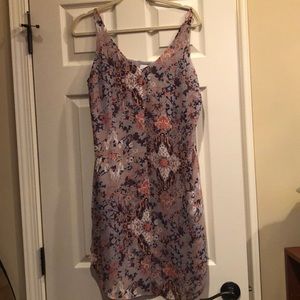 CAbi floral v-neck dress